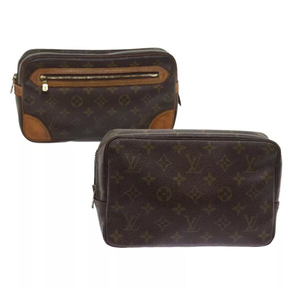 LOUIS VUITTON Monogram Clutch Bag 2Set LV - Picture 1 of 12